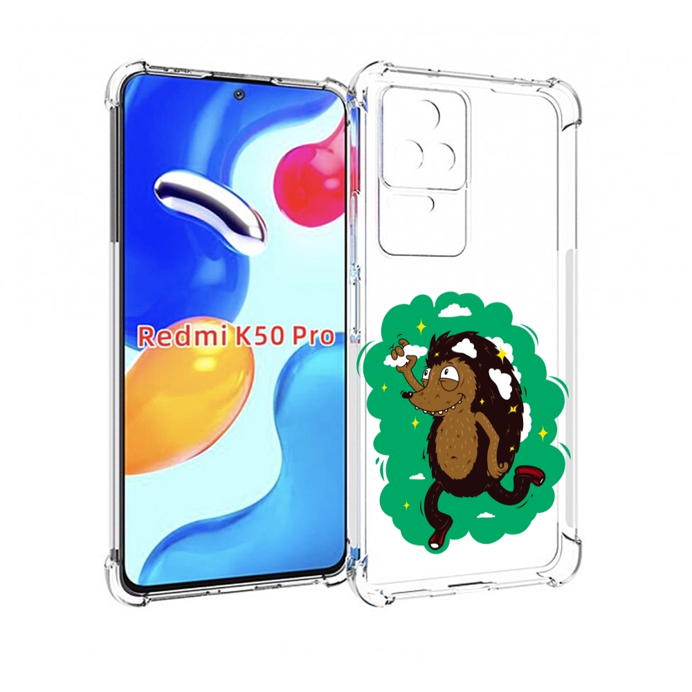 

Чехол MyPads Ежик в облаках для Xiaomi Redmi K50 / K50 Pro, Прозрачный, Tocco