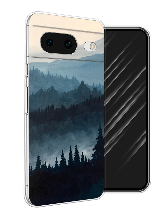 

Чехол Awog на Google Pixel 8 "Туманные горы", Бежевый;серый;черный, 271550-4