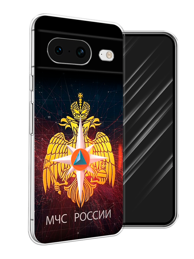 

Чехол Awog на Google Pixel 8 "МЧС России", Черный;желтый;красный, 271550-5