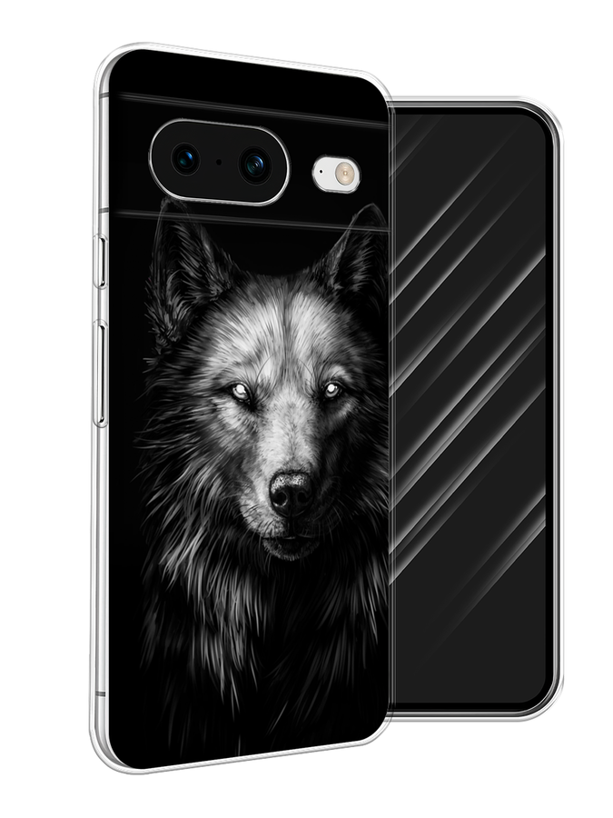 

Чехол Awog на Google Pixel 8 "Волк черно белый", Серый;бежевый;белый, 271550-1