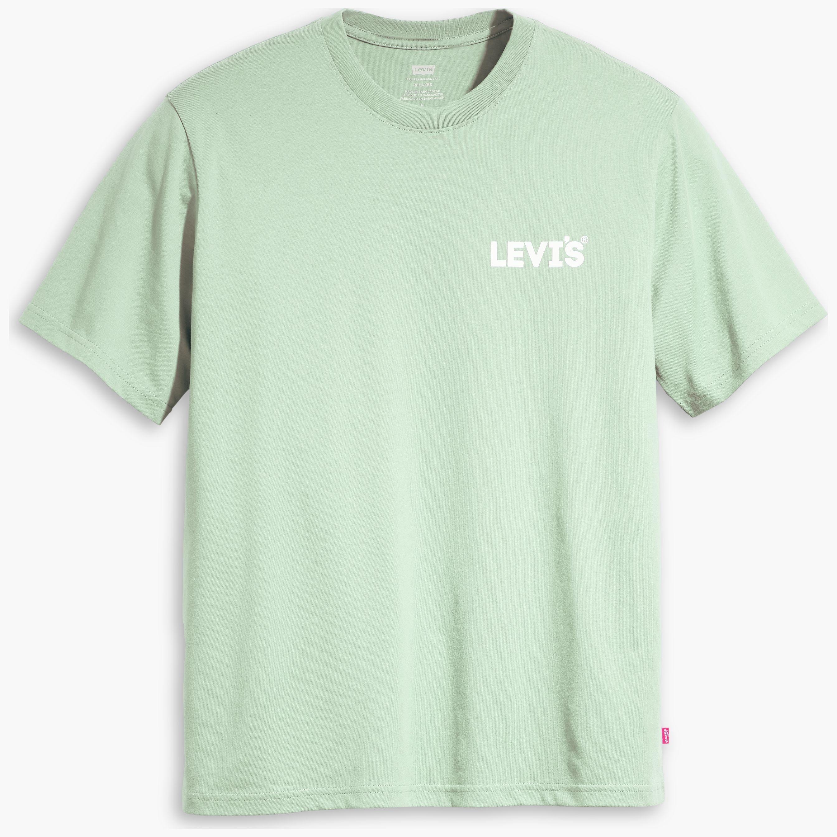 

Футболка мужская Levi's Men Relaxed Fit Graphic Tee зеленая M, Зеленый, Men Relaxed Fit Graphic Tee