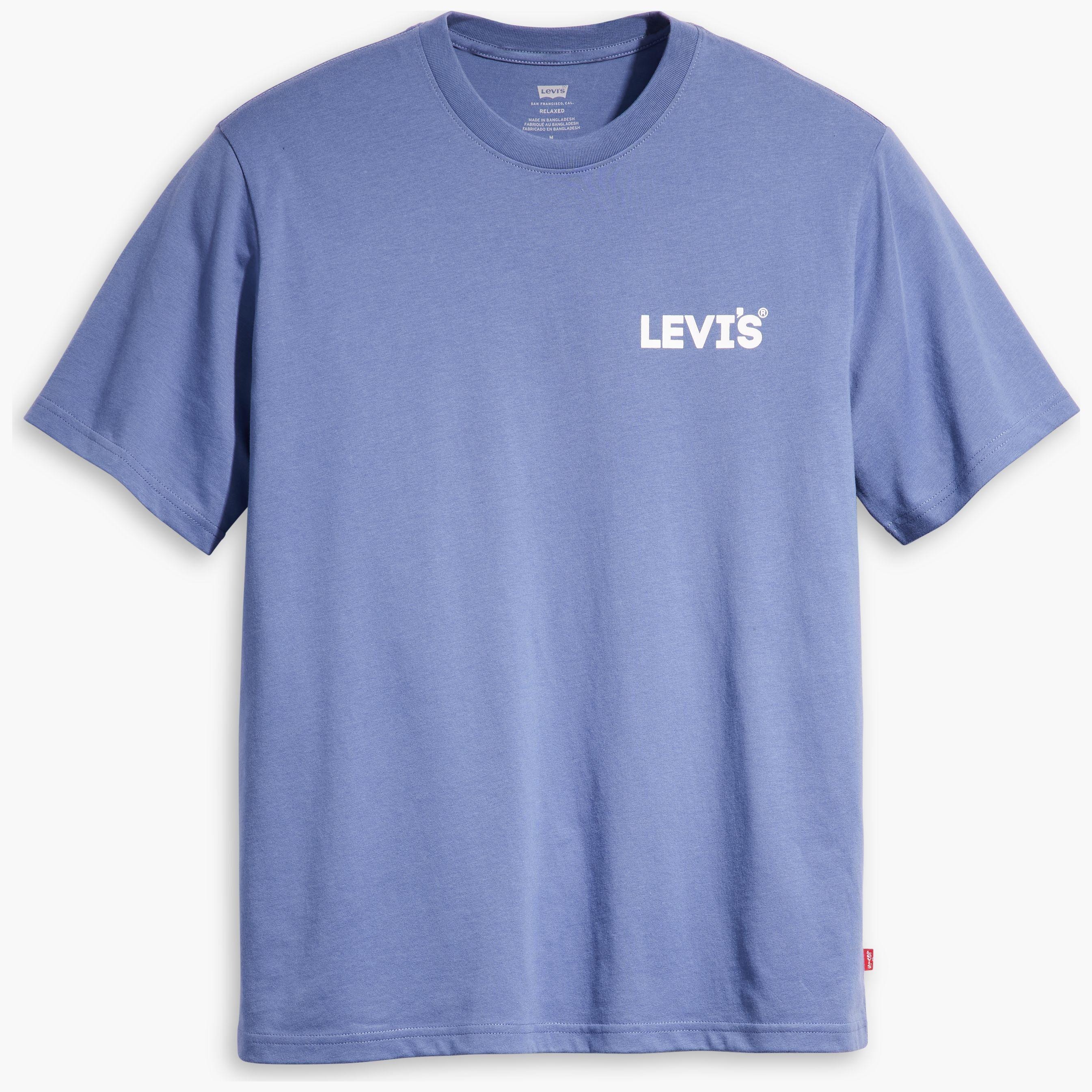 

Футболка мужская Levi's Men Relaxed Fit Graphic Tee синяя S, Синий, Men Relaxed Fit Graphic Tee