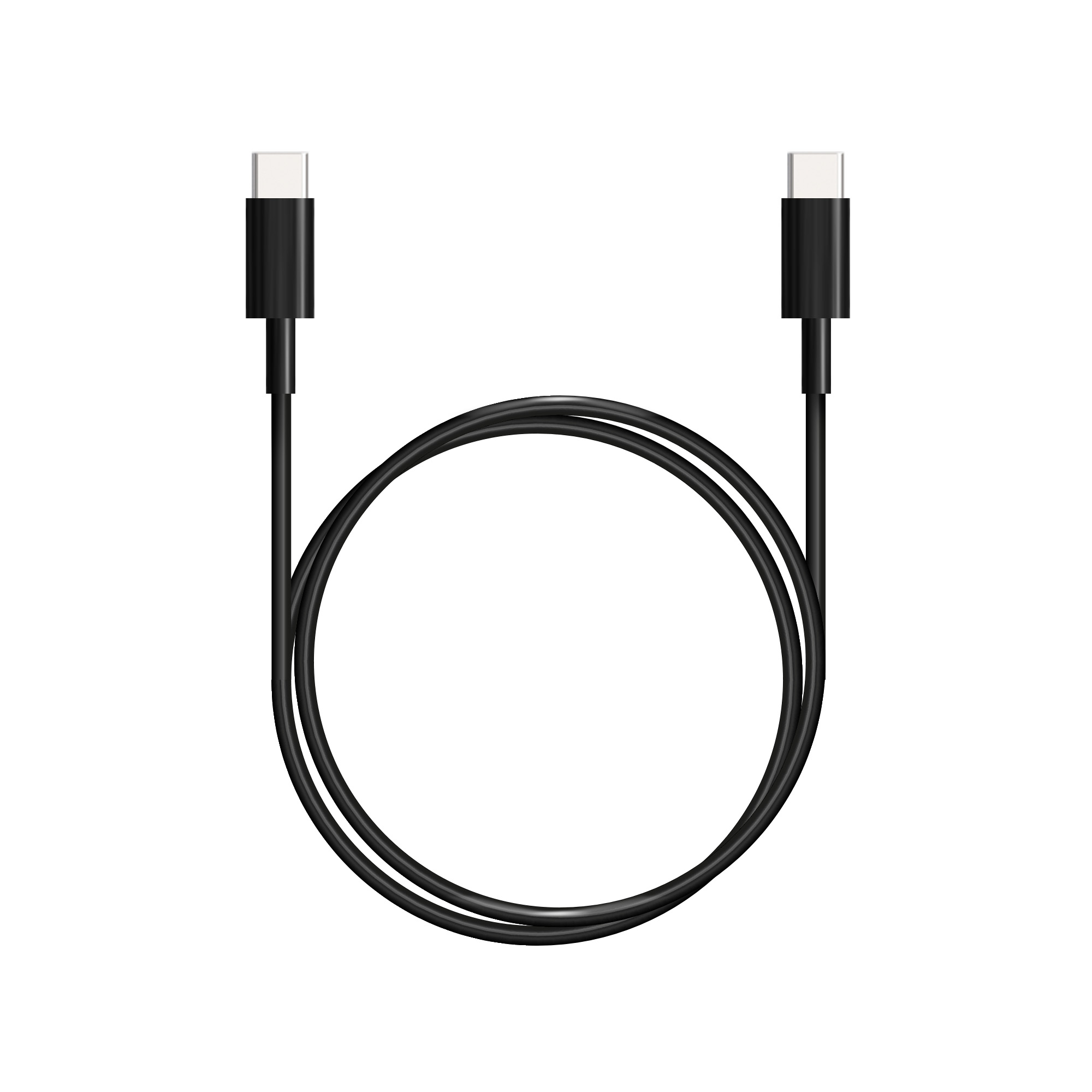 Bion Кабель  USB Type-C to Type-C (CM/CM), 3A, 60W, 1м, черный BXP-CCP-USBC-CMCM-1M-B