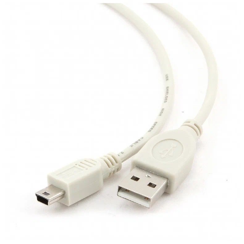 Bion Кабель USB 2.0 - mini USB, AM/miniB, 1.8м, белый BXP-CC-USB2-AM5P-018