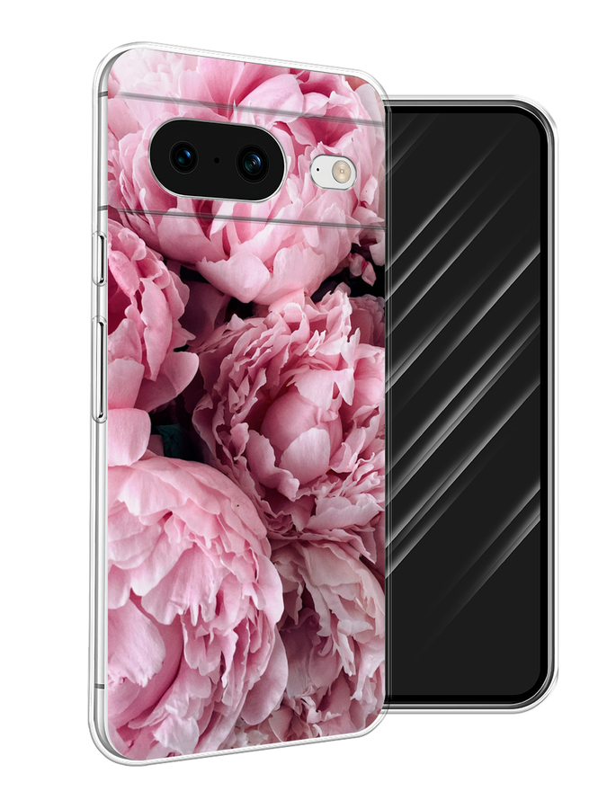 

Чехол Awog на Google Pixel 8 "Нежные пионы", Розовый;черный;белый, 271550-8