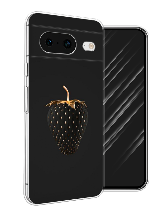 

Чехол Awog на Google Pixel 8 "Черно-золотая клубника", Черный;золотистый, 271550-10