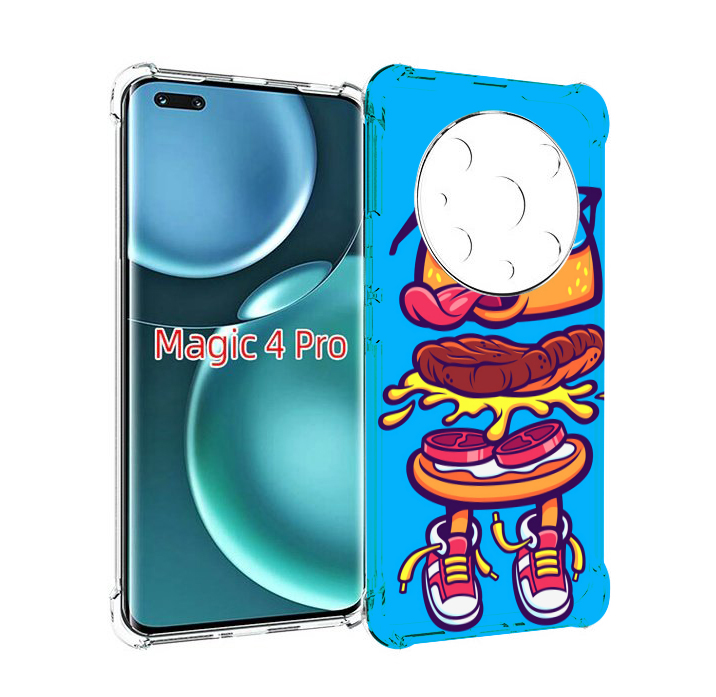 

Чехол MyPads Бургер с очками для Honor Magic4 Pro, Прозрачный, Tocco
