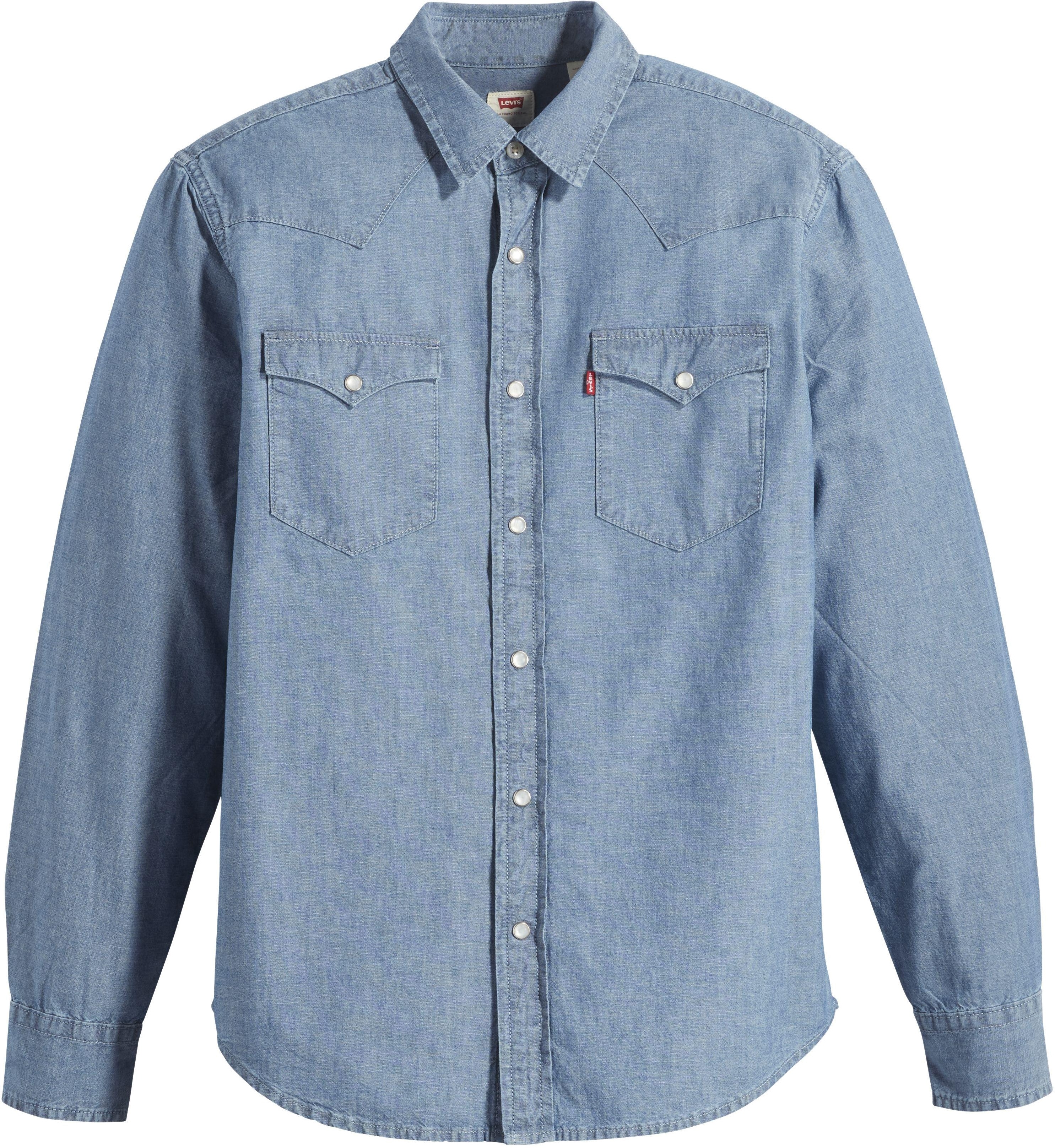 

Рубашка мужская Levi's Men Classic Standard Fit Western Shirt синяя M, Синий, Men Classic Standard Fit Western Shirt