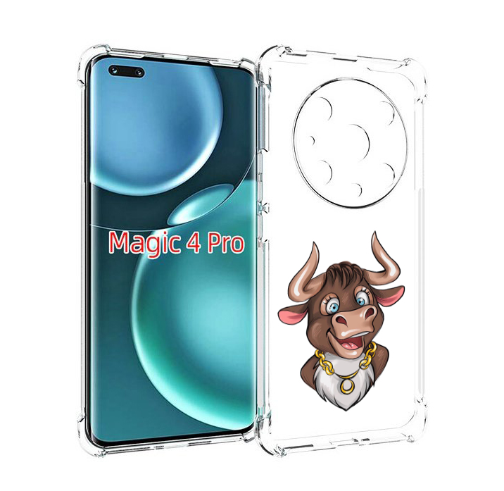 

Чехол MyPads Бычок для Honor Magic4 Pro, Прозрачный, Tocco