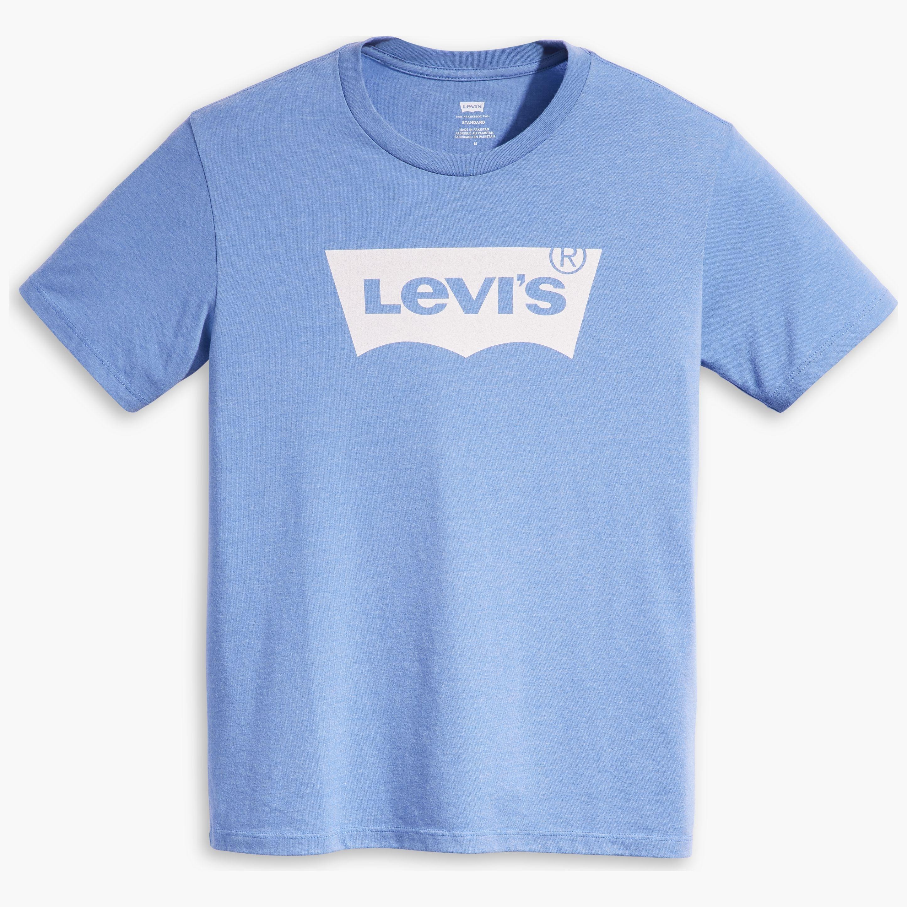 

Футболка мужская Levi's Men Graphic Crewneck Tee синяя M, Синий, Men Graphic Crewneck Tee