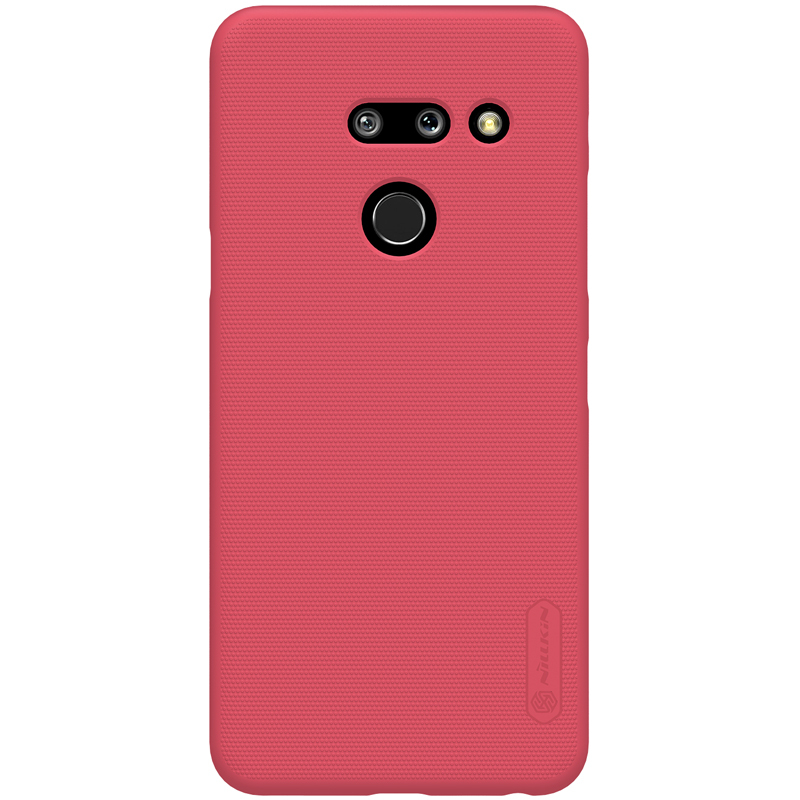 

Тонкий чехол Nillkin Super Frosted Shield для LG G8 ThinQ, красный, Super Frosted Shield
