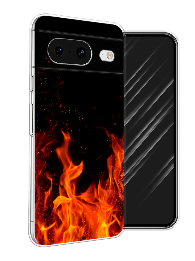 

Чехол Awog на Google Pixel 8 "Все в огне", Оранжевый;черный, 271550-4