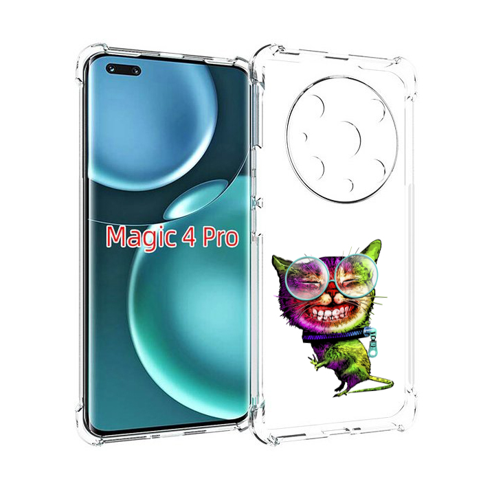 

Чехол MyPads Веселый кот для Honor Magic4 Pro, Прозрачный, Tocco