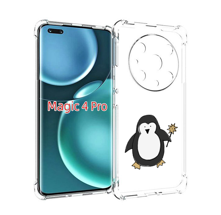 

Чехол MyPads Волшебный пингвин для Honor Magic4 Pro, Прозрачный, Tocco