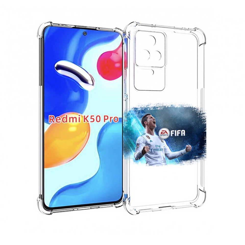 

Чехол MyPads FiFA логотип для Xiaomi Redmi K50 / K50 Pro, Прозрачный, Tocco