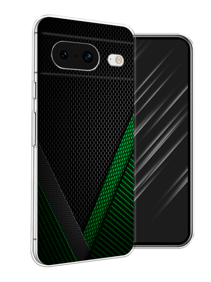 

Чехол Awog на Google Pixel 8 "Зеленый карбон", Черный;зеленый, 271550-3