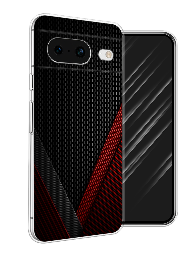 

Чехол Awog на Google Pixel 8 "Красный карбон", Черный;красный, 271550-3