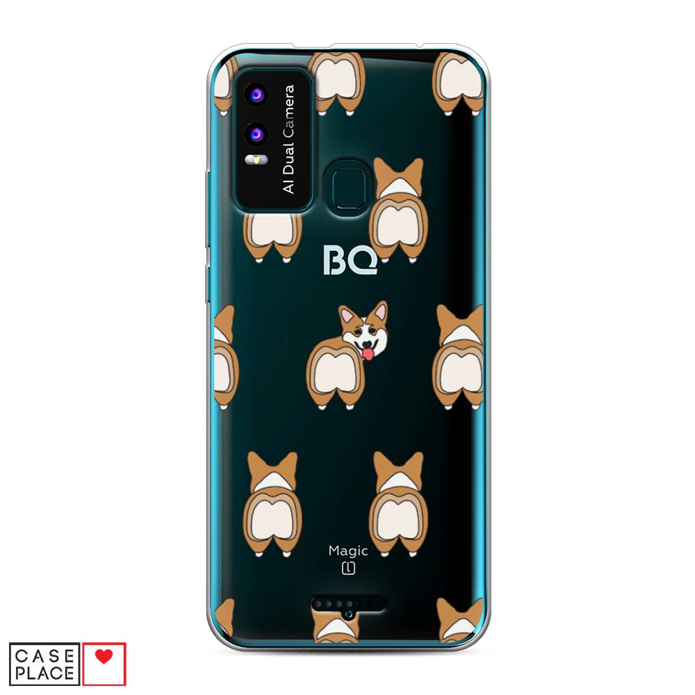 фото Чехол awog "милый корги фон" для bq 6630l magic l