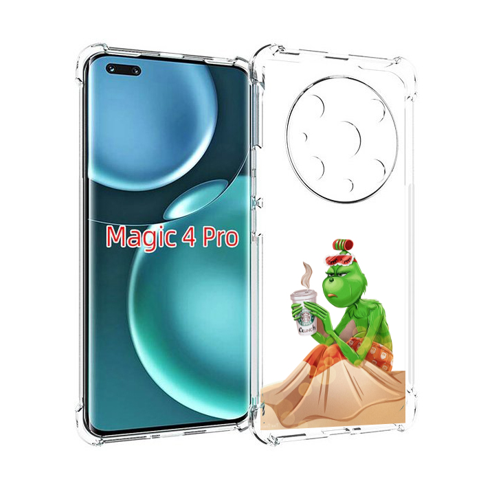 

Чехол MyPads Гринч-в-платье для Honor Magic4 Pro, Прозрачный, Tocco