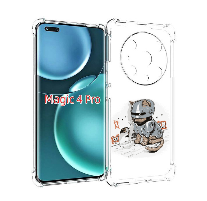 

Чехол MyPads Грозный кот для Honor Magic4 Pro, Прозрачный, Tocco