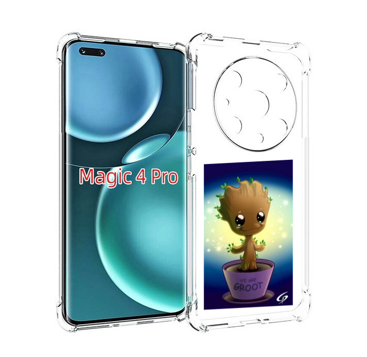 

Чехол MyPads Грут для Honor Magic4 Pro, Прозрачный, Tocco