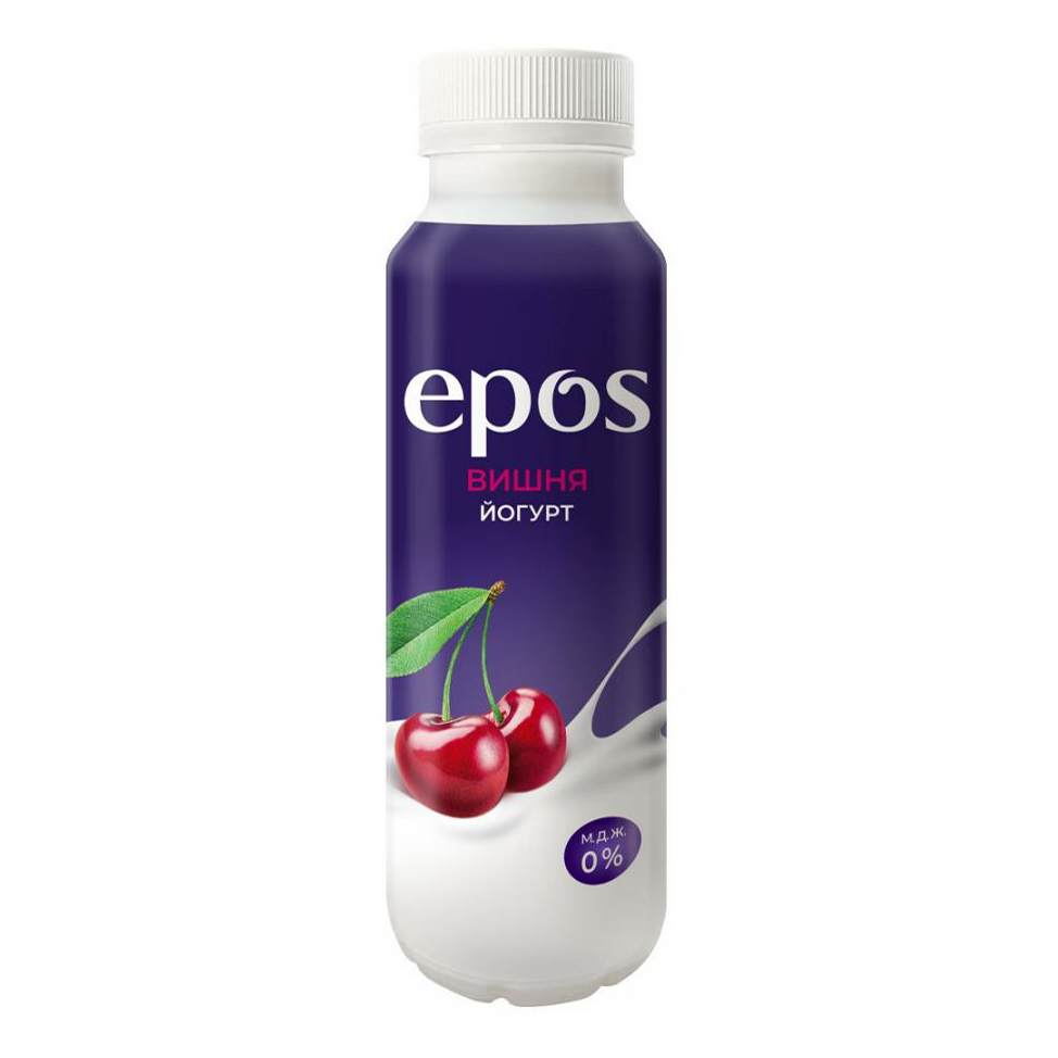 

Питьевой йогурт Epos вишня 0% БЗМЖ 250 г
