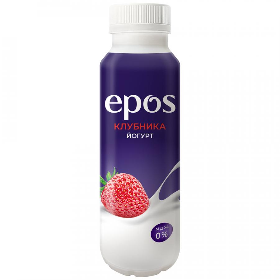

Питьевой йогурт Epos с клубникой обезжиренный БЗМЖ 250 г