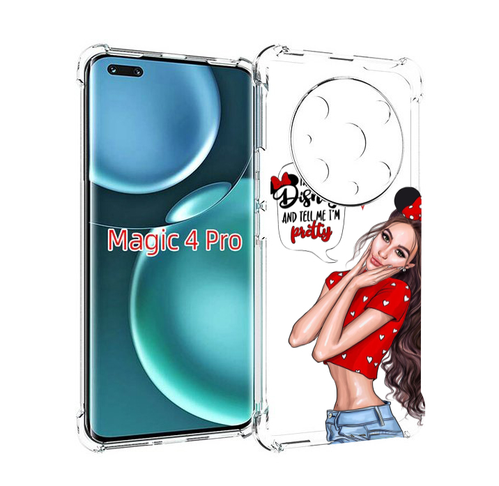 

Чехол MyPads Девушка-Мини женский для Honor Magic4 Pro, Прозрачный, Tocco