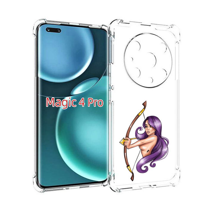 

Чехол MyPads Девушка-Стрелец женский для Honor Magic4 Pro, Прозрачный, Tocco