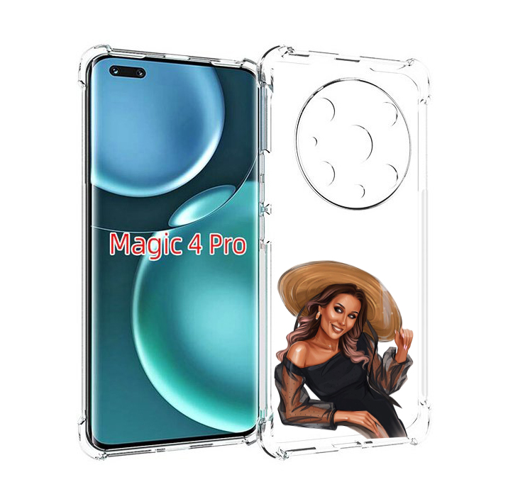 Чехол MyPads Девушка-в-боди женский для Honor Magic4 Pro