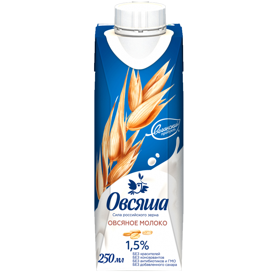 

Напиток овсяный Овсяша 1,5 % 250 мл