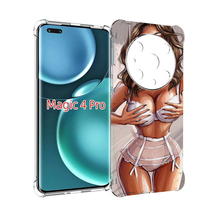 

Чехол MyPads Девушка-в-кружевном для Honor Magic4 Pro, Прозрачный, Tocco