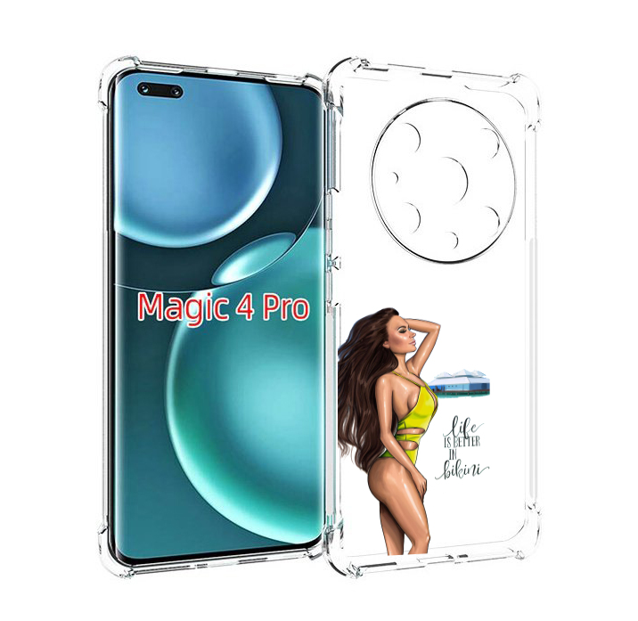 

Чехол MyPads Девушка-в-купальнике для Honor Magic4 Pro, Прозрачный, Tocco