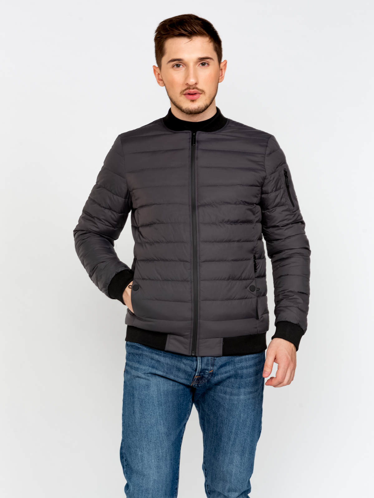

Куртка мужская Amimoda 64466 серая 54 RU, Серый, 64466