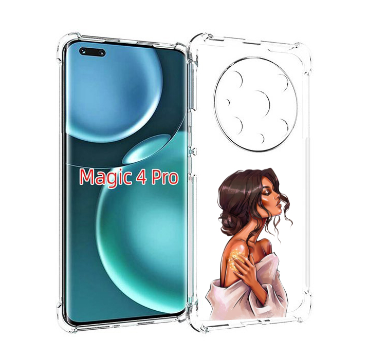 

Чехол MyPads Девушка-нежная женский для Honor Magic4 Pro, Прозрачный, Tocco