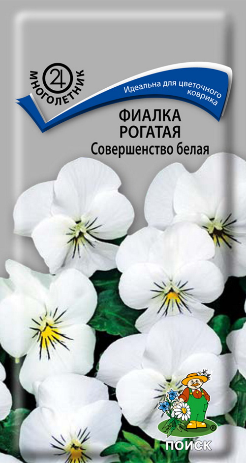 

Семена фиалка Поиск Совершенство 47667 1 уп., Семена Фиалка рогатая Совершенство белая многолетние 0,1 гр.