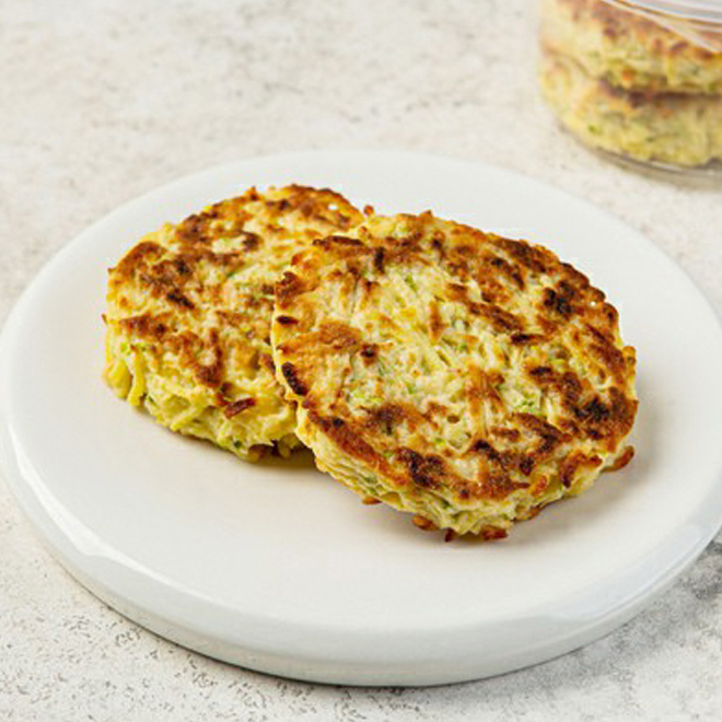 

Оладьи ВкусВилл из кабачков с кетой 110 г