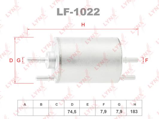 

Фильтр Топливный LYNXauto LF1022