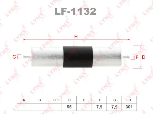 

Фильтр Топливный LYNXauto LF1132
