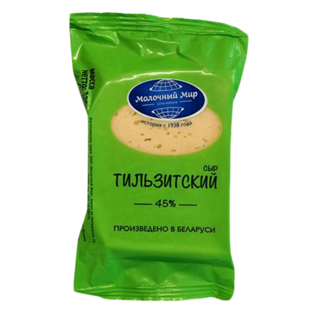 

Сыр полутвердый Молочный Мир Тильзитский 45% 200 г