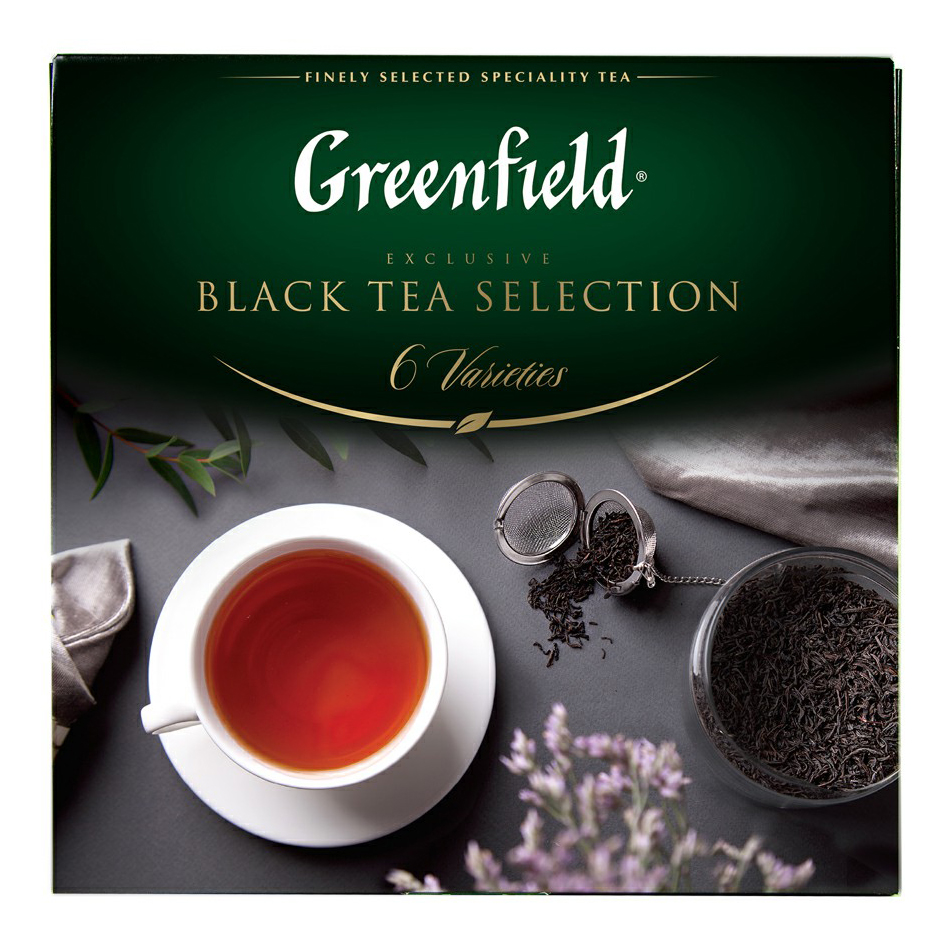 

Чай черный Greenfield ассорти листовой 45 г х 6 шт