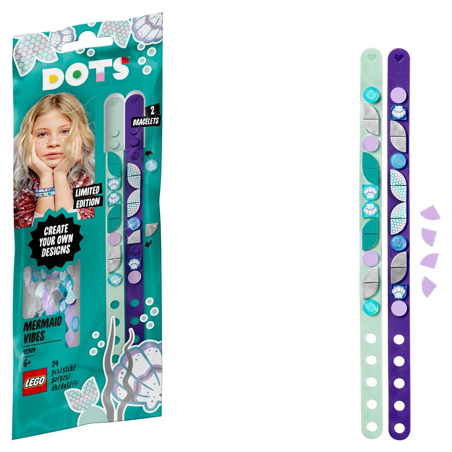 

Конструктор LEGO Dots Браслет Русалочка 41909
