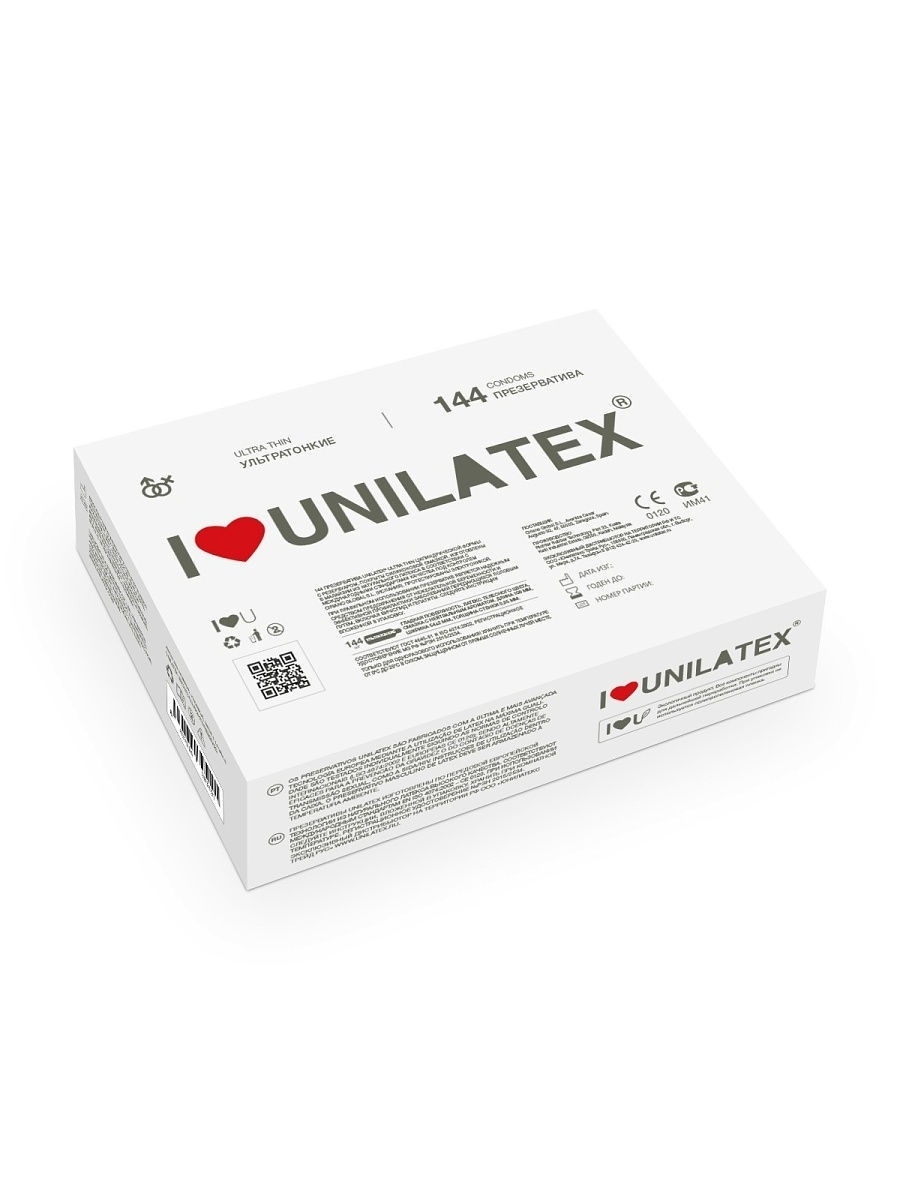 Купить Ультратонкие презервативы Unilatex Ultra Thin - 144 шт., прозрачный, латекс
