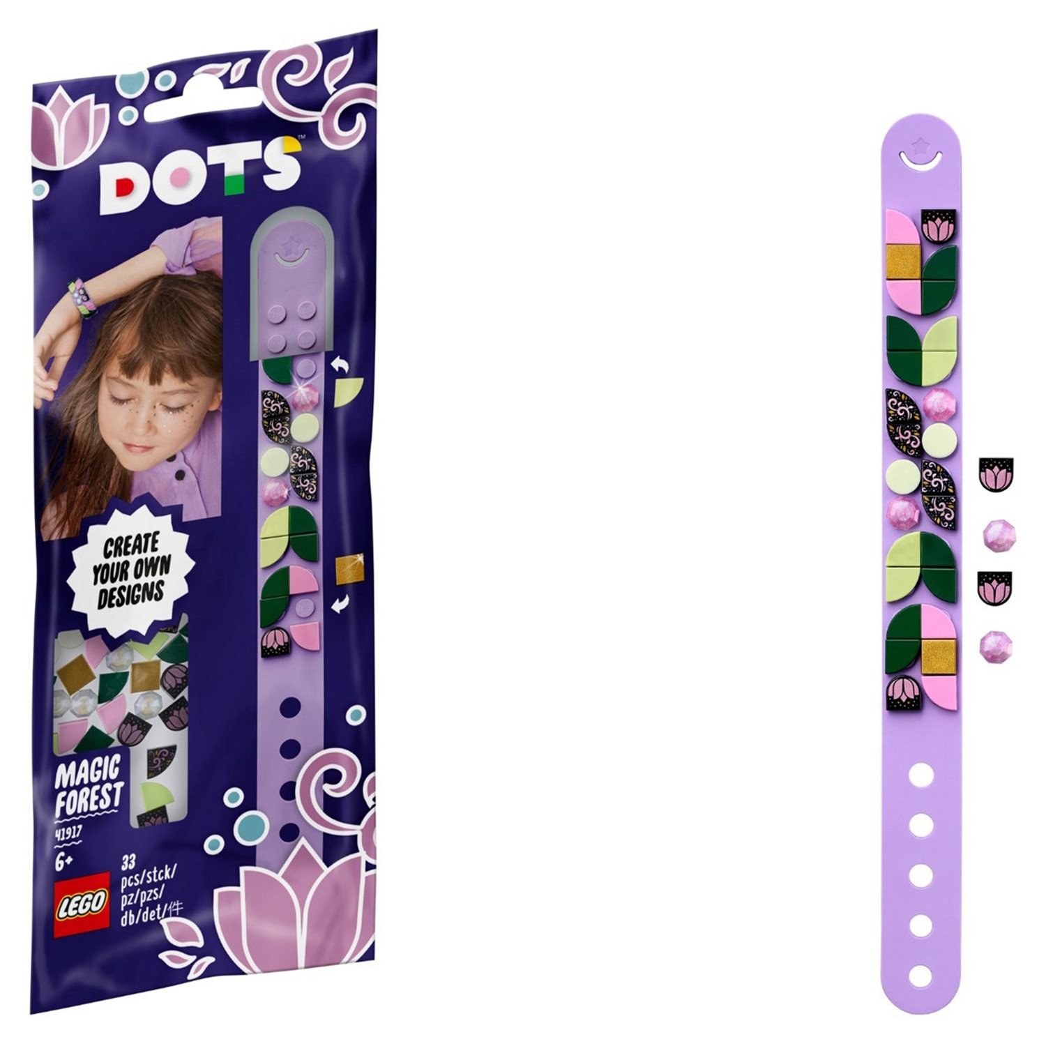 

Конструктор LEGO Dots Браслет волшебный лес 41917
