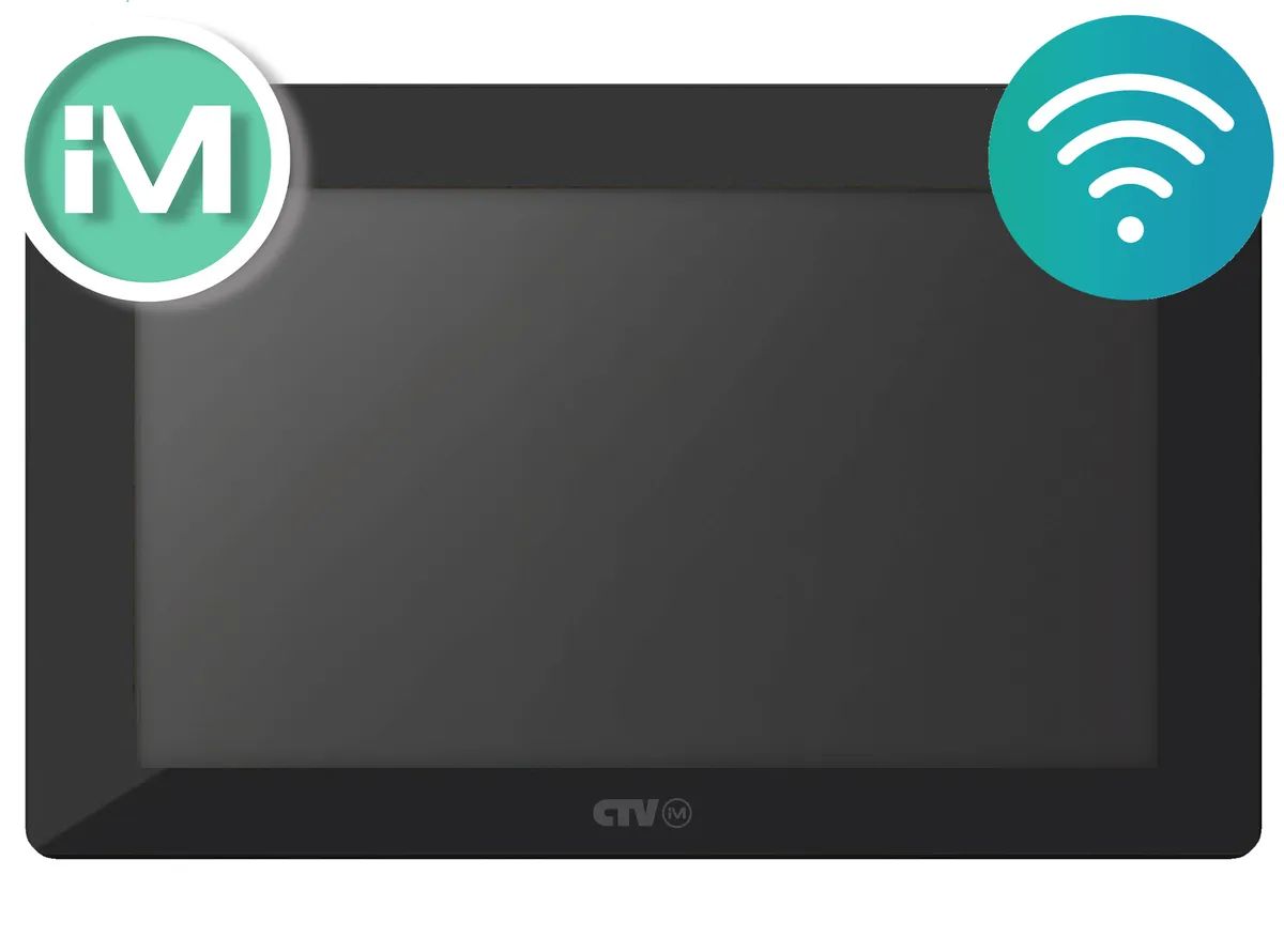 фото Монитор видеодомофона 7" wi-fi ctv-im730w cloud 7 черный