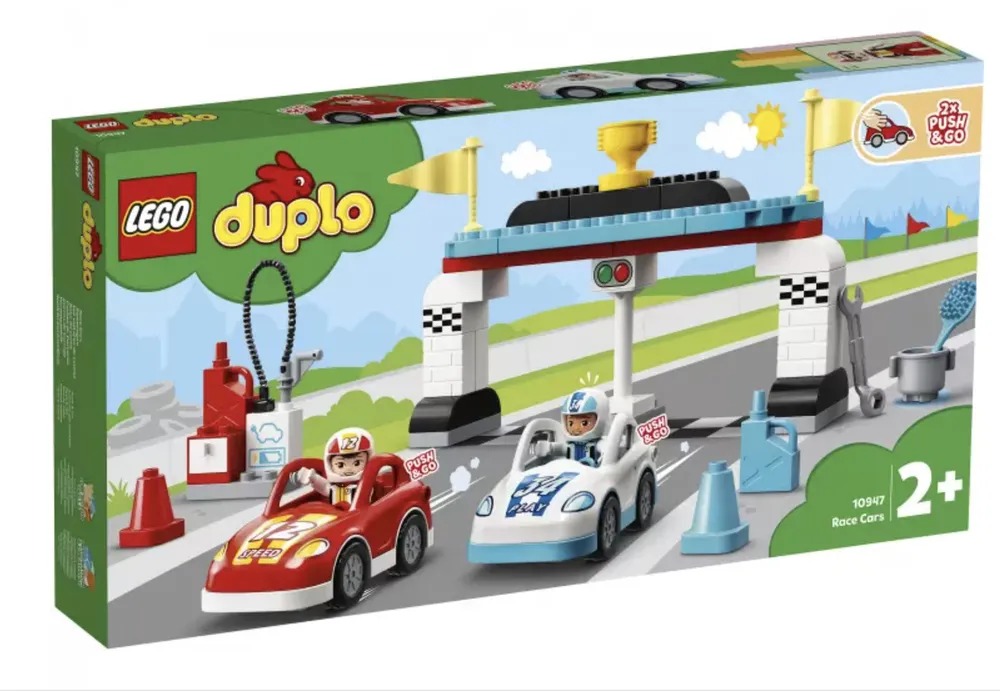 Конструктор LEGO DUPLO Town Гоночные машины 10947 конструктор lego duplo town 10947 гоночные машины