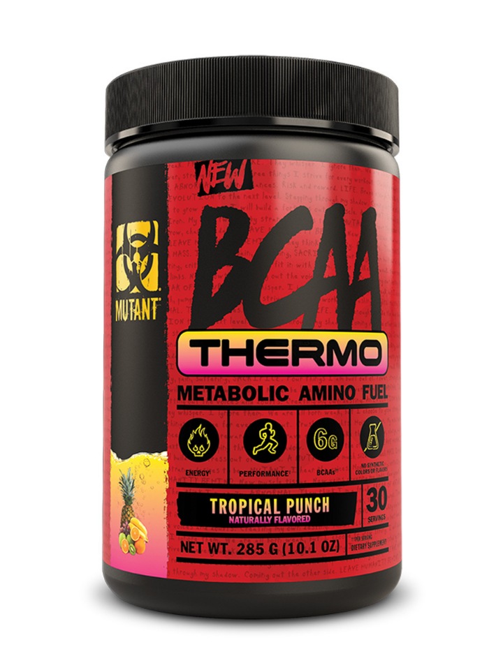 фото Аминокислоты bcaa mutant thermo, тропический пунш, 285 гр