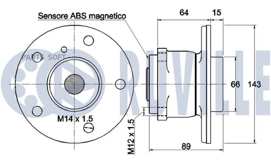 Подшипникступица задMERCEDES W169 ACLASSW245 BCLASS 05>