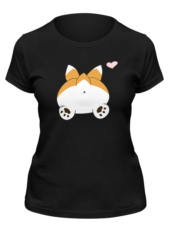 

Футболка женская Printio Корги белая 2XL, Белый, Корги