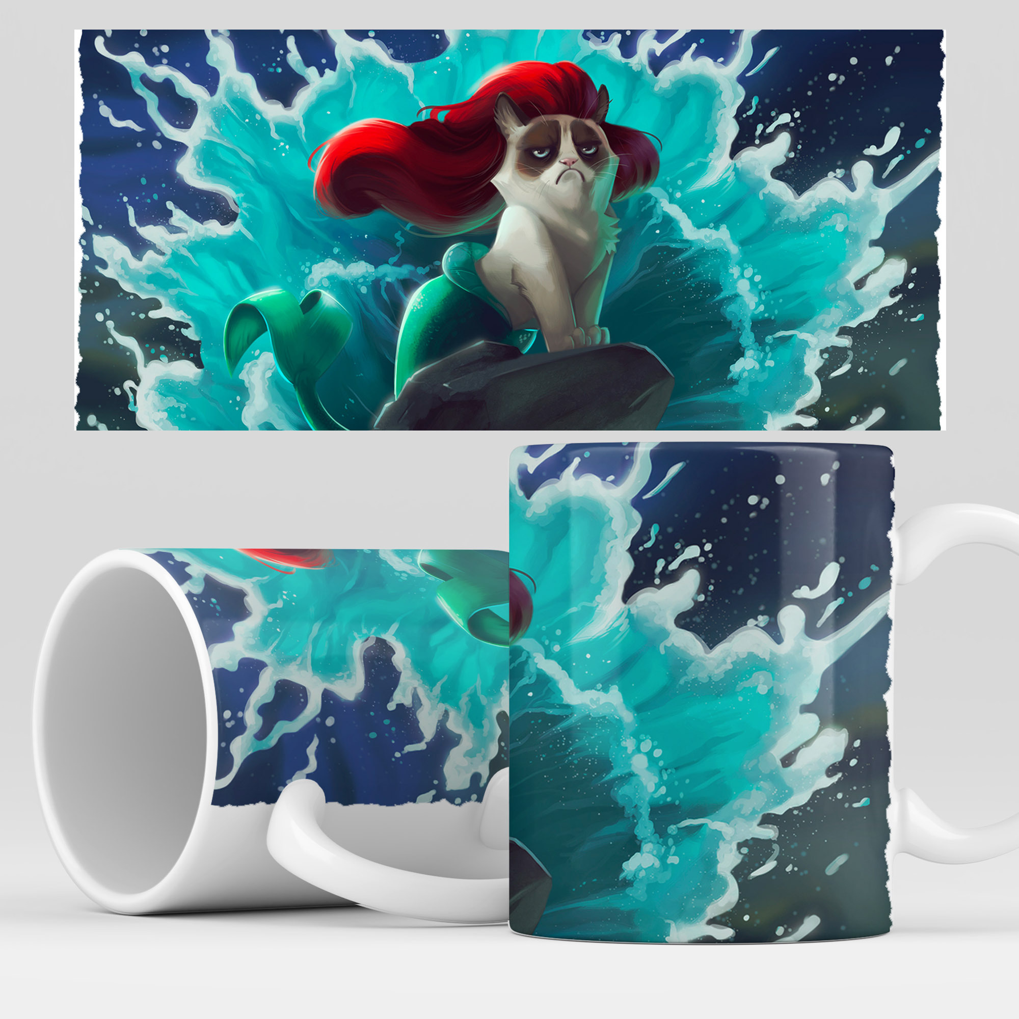 

Кружка RocketCup с принтом "Русалочка", Mermaid_09